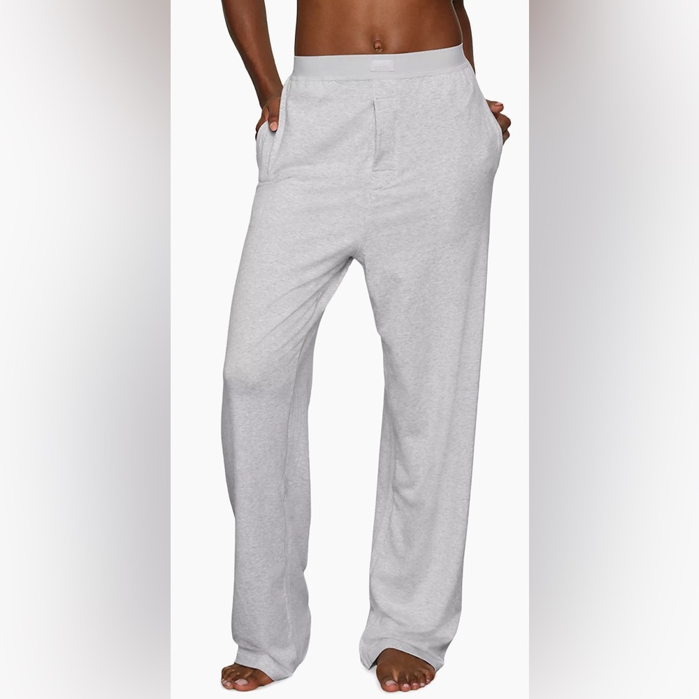 SKIMS Boyfriend Loose Pants in heathered gray-Size Small NWT - Picture 4 of 9